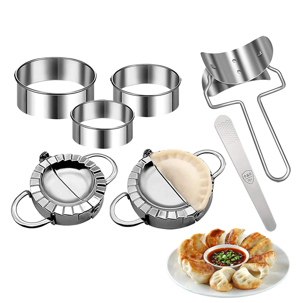 Gyoza Dumpling Maker - الفولاذ المقاوم للصدأ قالب زلابية صانع