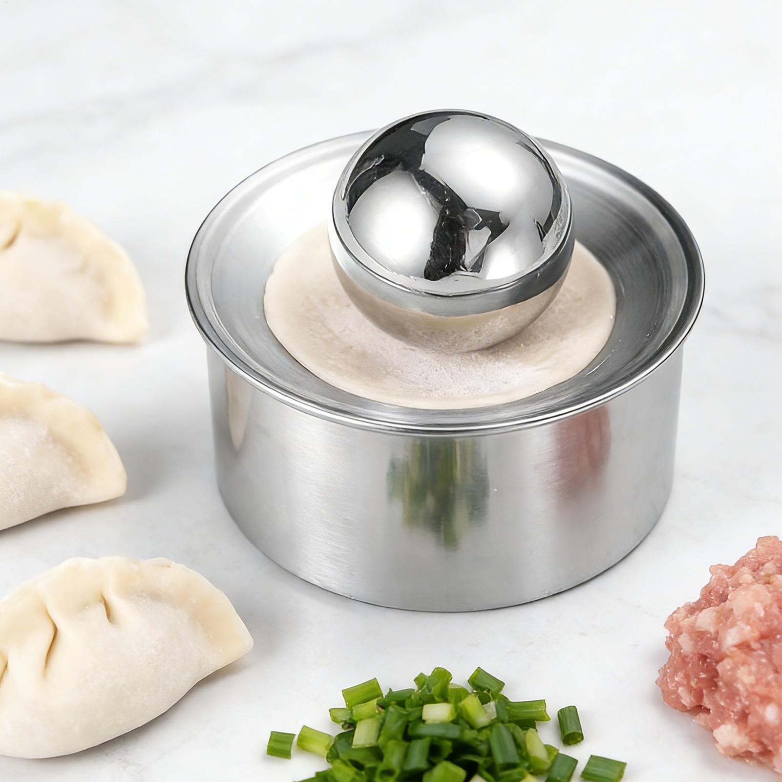 آلة يدوية لصنع أغلفة الزلابية، - مراجعة Gyoza Dumpling Maker وسعره