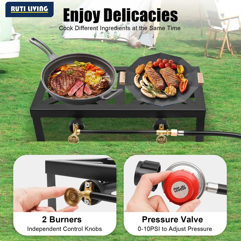 موقد غاز محمول للاستخدام الخار - مراجعة Home Cooking Gas وسعره